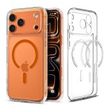 Spigen Apple iPhone 17 Pro ultra hybrid mag műanyag telefonvédő (ütésállóság, légpárnás keret, magsafe) narancssárga