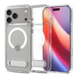 Spigen Apple iPhone 17 Pro ultra hybrid s műanyag védő (ütésállóság, légpárnás keret, kitámasztó, magsafe) átlátszó