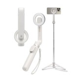 Spigen Apple iPhone 17 s571w szelfibot (tripod állvány, állítható, bluetooth távkioldó, magsafe, 16.7-74cm) bézs