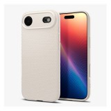 Spigen Apple iPhone Air liquid air szilikon telefonvédő (ütésállóság, légpárnás sarok, rombusz) bézs