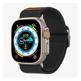Spigen Apple Watch Series 9 45mm fit lite ultra pótszíj (egyedi méret, textil, állítható) fekete