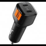 Spigen ArcStation PC2200 autós töltő 2xType-C 45+30W fekete (ACP04581) (ACP04581)