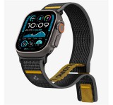 SPIGEN ATHLEX pótszíj (egyedi méret, nagy, nylon, tépőzáras, légáteresztő, SPORT) SÖTÉTZÖLD Apple Watch Series 5 44mm, Watch Series 4 44mm, Watch Series 3 42mm