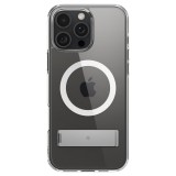 Spigen Caseology Capella MagSafe Kickstand iPhone 16 Pro Max Clear White Silver ACS08054