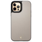 Spigen Ciel by Cyrill Leather Brick Apple iPhone 12/12 Pro tok kavicsszürke (ACS01734) (ACS01734) - Telefontok