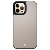 Spigen Ciel by Cyrill Leather Brick Apple iPhone 12 Pro Max tok kavicsszürke (ACS01650) (ACS01650) - Telefontok