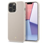 Spigen Ciel Cyrill Leather Brick  - iPhone 13 Pro Max bőrtok - bézs