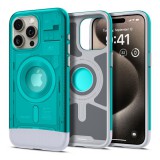 Spigen Classic C1 MagFit Apple iPhone 15 Pro tok, MagSafe, kék
