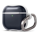 SPIGEN CLASSIC C1 szilikon telefonvédő (ütésállóság, légpárnás sarok, MagSafe) SÖTÉTSZÜRKE Apple AirPods 4