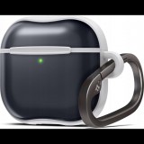 Spigen CLASSIC C1 szilikon tok (karabíner) SÖTÉTSZÜRKE Apple AirPods 4 (ACS08645) (THP3527)