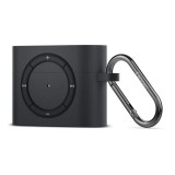 Spigen classic shuffle szilikon tok (karabiner) fekete Apple airpods pro
