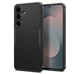 SPIGEN CORE ARMOR MAG szilikon telefonvédő (ütésállóság, kameravédő, érdes felület, MagSafe) FEKETE Samsung Galaxy S25 FE (SM-S731)