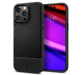 SPIGEN CORE ARMOR szilikon telefonvédő (közepesen ütésálló, kamera védelem, csíkos minta) FEKETE Apple iPhone 14 Pro