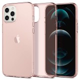 Spigen Crystal Flex Apple iPhone 12 Pro Max tok Rose Crystal - rózsaszín-átlátszó (ACS01474) (ACS01474) - Telefontok