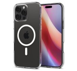 SPIGEN CRYSTAL FLEX MAGSAFE szilikon telefonvédő (ütésállóság, légpárnás sarok, MagSafe) ÁTLÁTSZÓ Apple iPhone 16 Pro Max 5G