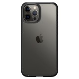 Spigen Crystal Hybrid Apple iPhone 12 Pro Max tok átlátszó-fekete (ACS01477) (ACS01477) - Telefontok