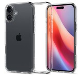 SPIGEN CRYSTAL HYBRID szilikon telefonvédő (ütésállóság, műanyag keret) ÁTLÁTSZÓ Apple iPhone 16 Plus