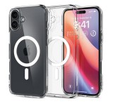 SPIGEN CRYSTAL HYBRID szilikon telefonvédő (ütésállóság, műanyag keret, MagSafe) ÁTLÁTSZÓ Apple iPhone 16
