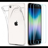 Spigen Crystal Pack Apple iPhone SE 2022/2020/8/7 Crystal Clear tok átlátszó+ Glas.tR tempered kijelzővédő fólia 2db (ACS04355) (ACS04355) - Telefontok