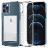 Spigen Crystal Slot - iPhone 12 Pro Max bankkártya tartós tok - átlátszó