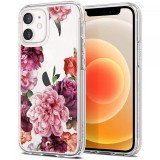 Spigen Cyrill Cecile - iPhone 12 Mini tok - rózsa virágos