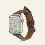 Spigen  Cyrill Kajuk Apple Watch 41/40/38mm valódi bőr szíj khaki (AMP05441) (AMP05441) - Szíj