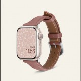 Spigen  Cyrill Kajuk Apple Watch 41/40/38mm valódi bőr szíj rózsaszín (AMP05443) (AMP05443) - Szíj