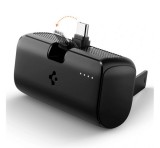 SPIGEN EA2205 vésztöltő Type-C aljzat (5000mAh, 22.5W, PD gyorstöltő, LED jelzés, Type-C csatlakozó, kitámasztó) FEKETE