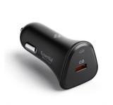 SPIGEN ESSENTIAL autós töltő Type-C aljzat (30W, PD gyorstöltő 3.0) FEKETE