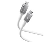 SPIGEN ESSENTIAL EB10010CC adatkábel (Type-C - Type-C, 100W, PD gyorstöltő, 100cm) FEHÉR