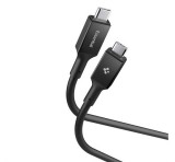 SPIGEN ESSENTIAL EB10020CC adatkábel (Type-C - Type-C, 100W, PD gyorstöltő, 200cm) FEKETE