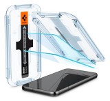 SPIGEN EZ FIT képernyővédő üveg 2db (2.5D, tokbarát, ultravékony, 0.2mm, 9H + segédkeret) ÁTLÁTSZÓ Samsung Galaxy S23 (SM-S911)