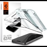 Spigen Glas.tR EZ Apple iPhone 15 Pro kijelzővédő fólia - Fekete (2db) (AGL06893)