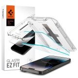 SPIGEN GLAS.TR "EZ FIT" 2-PACK iPhone 14 Pro készülékhez kijelzővédő – átlátszó