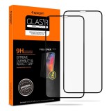 Spigen GLAS.tR Slim Full Cover Apple iPhone XS Max kijelzővédő fekete kerettel, 2db (065GL25103) (065GL25103) - Kijelzővédő fólia
