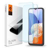 Spigen Glas.tR SLIM Samsung Galaxy A14 5G Edzett Üveg kijelzővédő fólia (2 db)