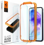 Spigen Glass tR AlignMaster Samsung Galaxy A55 2 Pack AGL07775