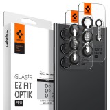 Spigen Glass tR EZ Fit Optik Pro 2 Pack for Samsung Galaxy S24 Ultra Black  AGL07425