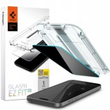Spigen Glass tR EZ Fit (Privacy) iPhone 15 Plus kijelzővédő betekintés elleni védelemmel (AGL07119) (AGL07119)