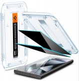Spigen Glass tR EZ Fit Privacy Samsung Galaxy S24 Ultra 2 Pack AGL07625