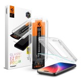 SPIGEN GLASS TR EZ FIT PRO HD képernyővédő üveg Iphone 17 Pro max (2.5D, tokbarát, 0.2mm, 9H+segédkeret) ÁTLÁTSZÓ