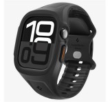 SPIGEN LIQUID AIR PRO szilikon óra keret (szilikon szíj, ütésállóság) FEKETE Apple Watch Series 10 46mm