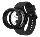 SPIGEN LIQUID AIR szilikon óra keret (ütésállóság) FEKETE Samsung Galaxy Watch 4 Classic 42 mm (SM-R880)