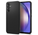SPIGEN LIQUID AIR szilikon telefonvédő (közepesen ütésálló, légpárnás sarok, rombusz minta) FEKETE Samsung Galaxy A54 5G (SM-A546)