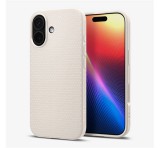 SPIGEN LIQUID AIR szilikon telefonvédő (ütésállóság, légpárnás sarok, rombusz) BÉZS Apple iPhone 17