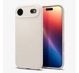 SPIGEN LIQUID AIR szilikon telefonvédő (ütésállóság, légpárnás sarok, rombusz) BÉZS Apple iPhone 17 Air
