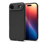 SPIGEN LIQUID AIR szilikon telefonvédő (ütésállóság, légpárnás sarok, rombusz) FEKETE Apple iPhone 17 Air