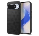 SPIGEN LIQUID AIR szilikon telefonvédő (ütésállóság, légpárnás sarok, rombusz) FEKETE Google Pixel 10, Pixel 10 Pro
