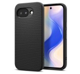 SPIGEN LIQUID AIR szilikon telefonvédő (ütésállóság, légpárnás sarok, rombusz) FEKETE Google Pixel 10a