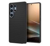 SPIGEN LIQUID AIR szilikon telefonvédő (ütésállóság, légpárnás sarok, rombusz) FEKETE Samsung Galaxy S25 Ultra (SM-S938)